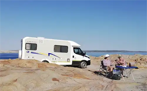 Campervan hire Suth Africa, camping on the beach